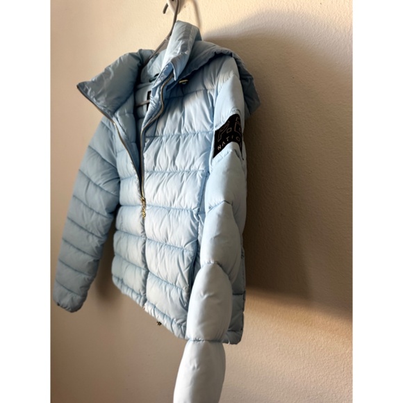 P.E NATION EXPEDITION Cropped Puffer Jacket in summer sky Blue S - Picture 9 of 10
